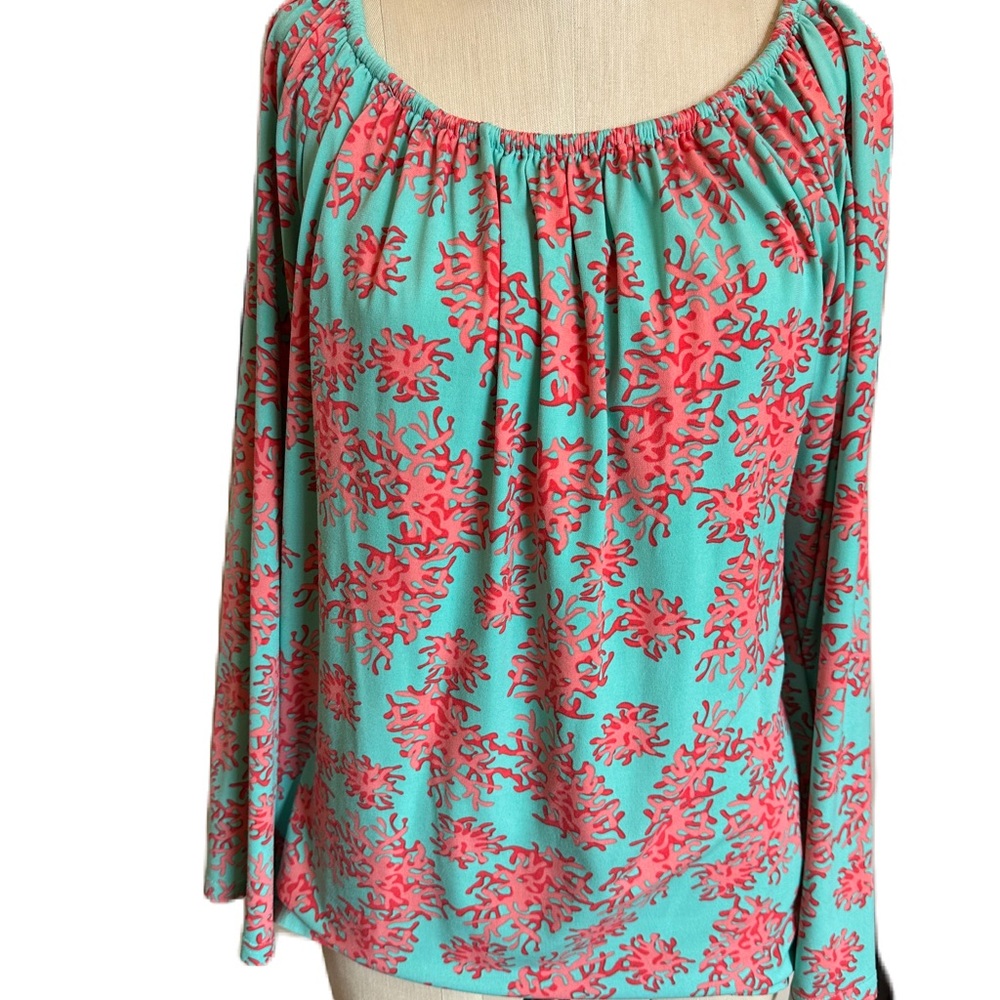 Tracy Negoshian Long Sleeve Top. Size Large